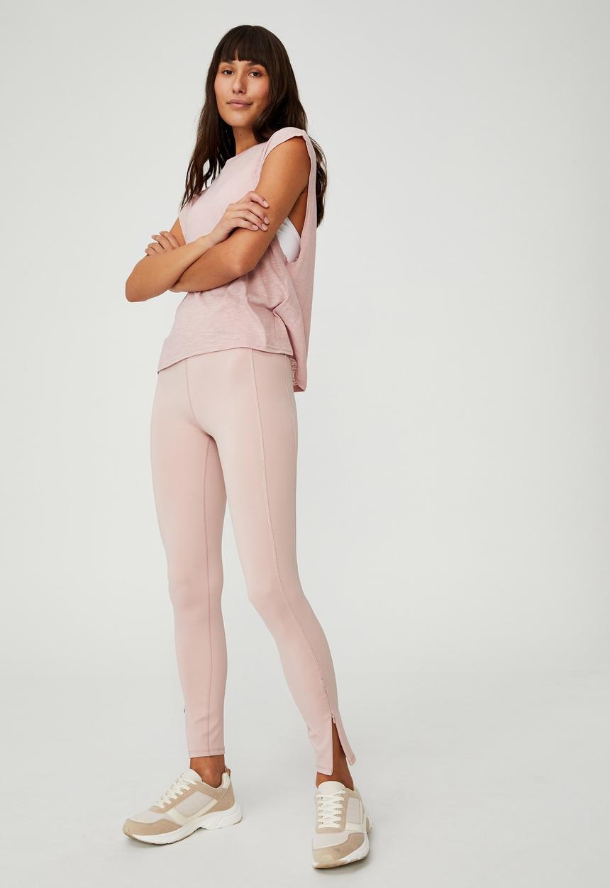 Cotton On - The elite full length tight - almond pink