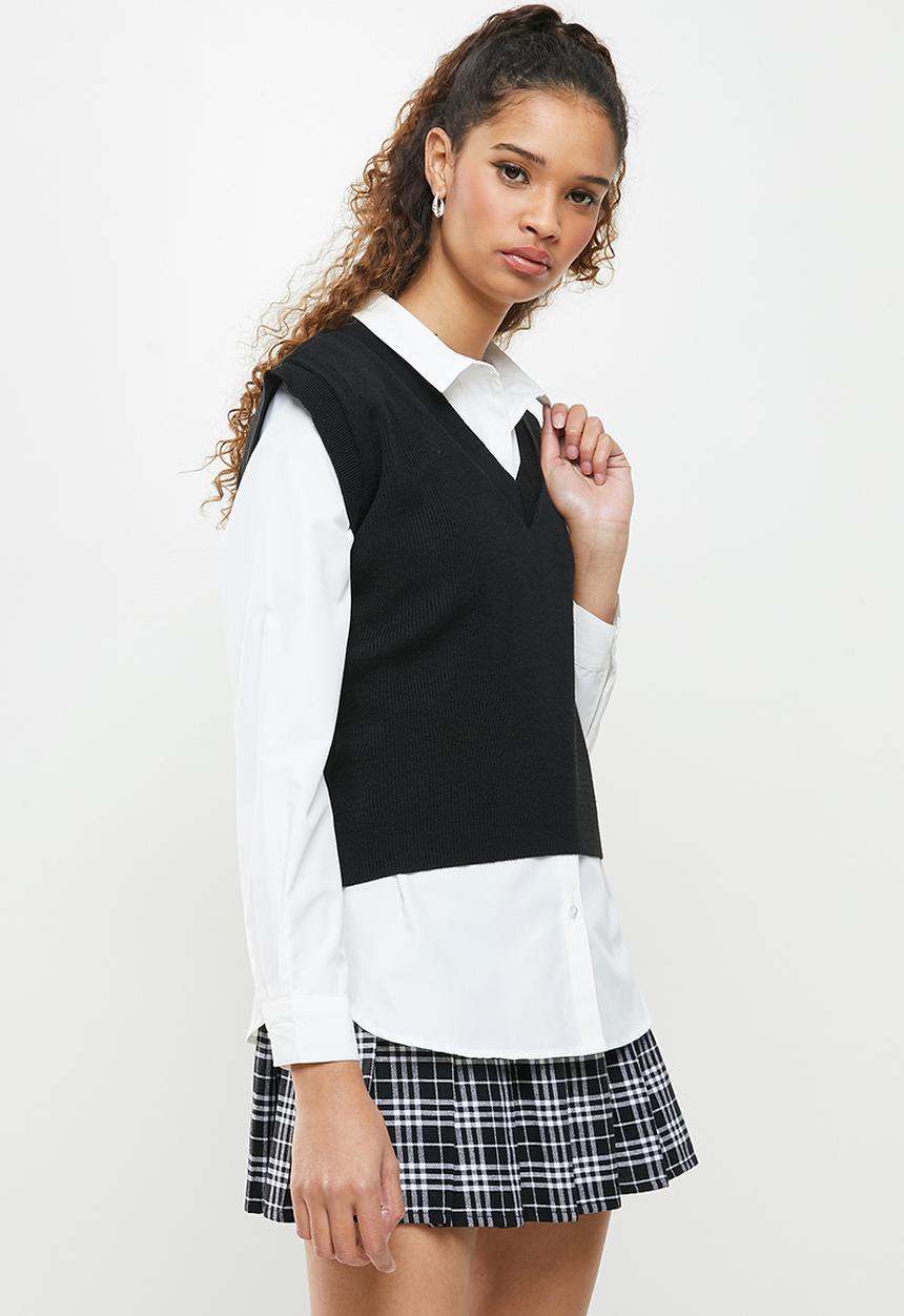 Blake - Sleeveless vest - black