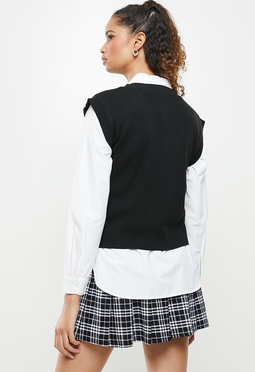 Blake - Sleeveless vest - black