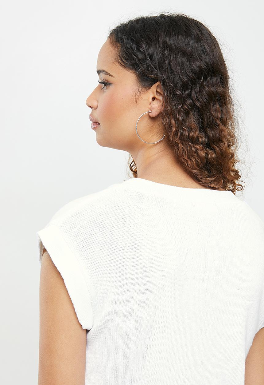 Blake - Sleeveless vest - white