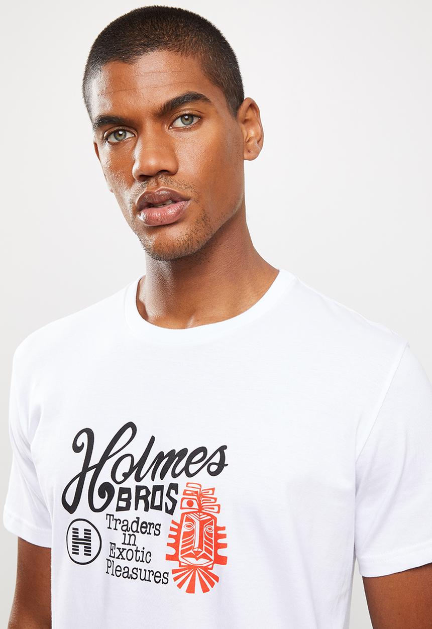 Holmes Bro's - Exotic pleasures ss tee - white