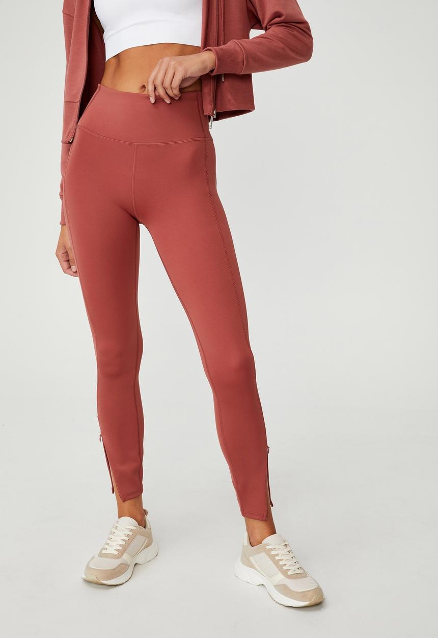 Cotton On - The elite full length tight - chestnut