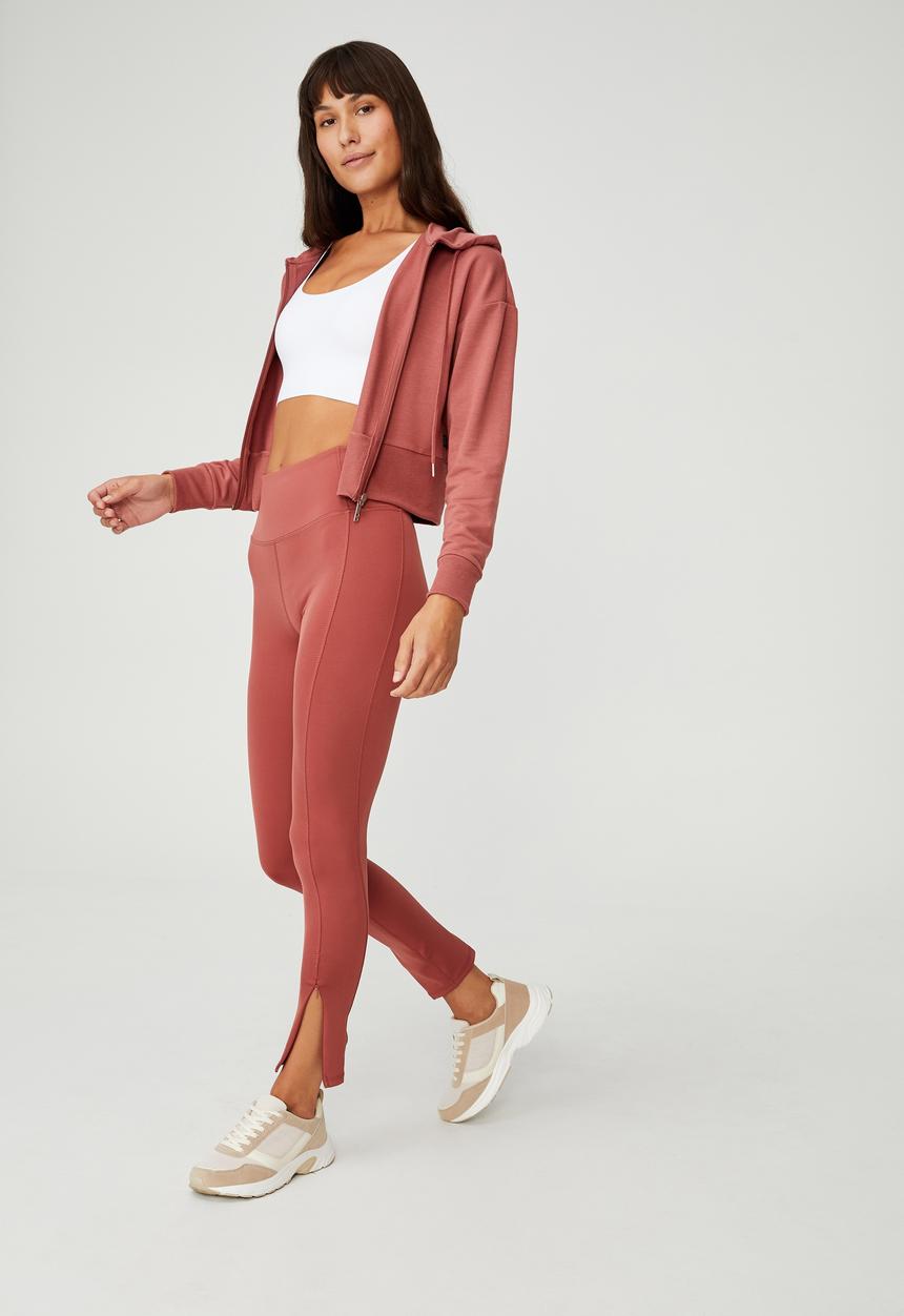 Cotton On - The elite full length tight - chestnut