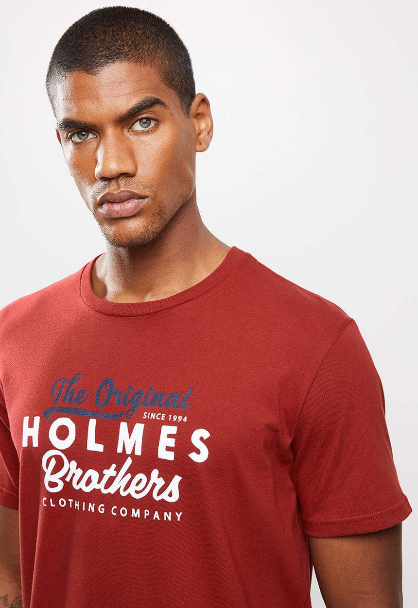 Holmes Bro's - Original holmes ss tee - dark red