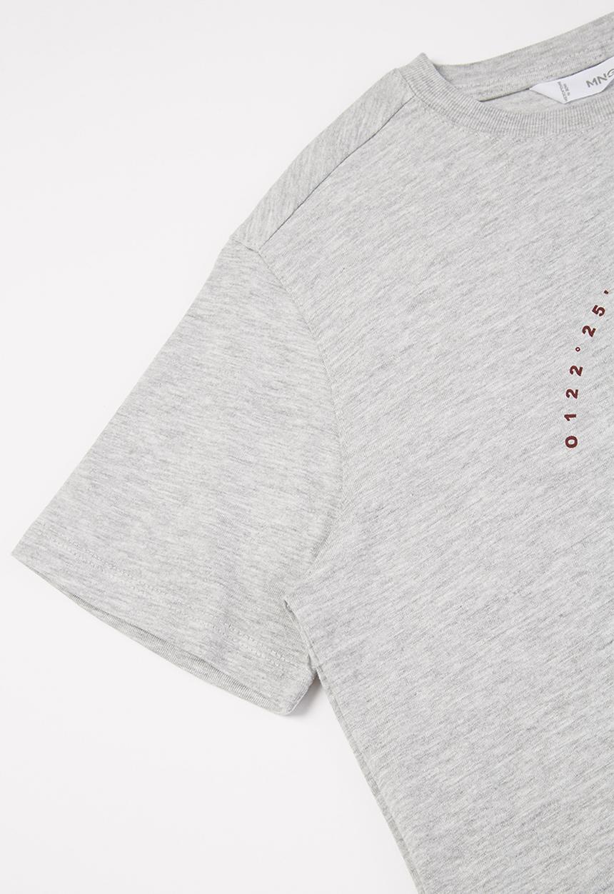 MANGO - Citie short sleeve tee - grey 
