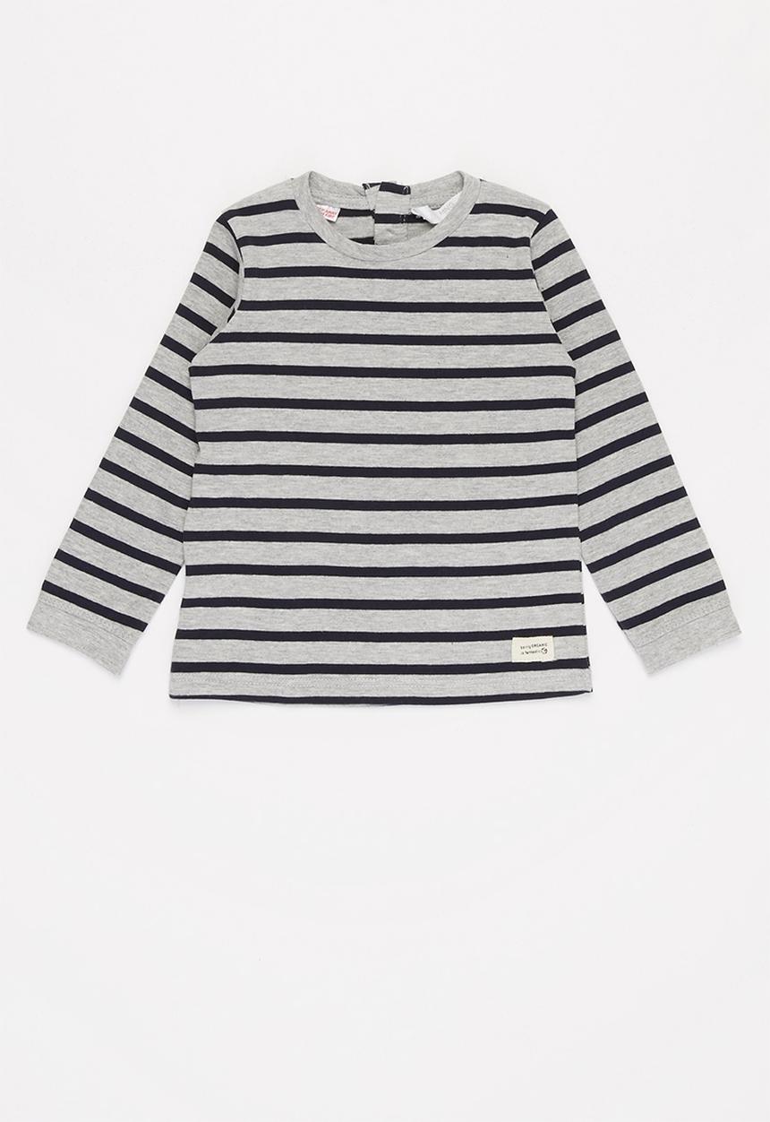 MANGO - Ibai long sleeve tee - grey
