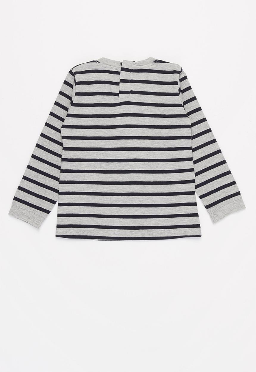MANGO - Ibai long sleeve tee - grey