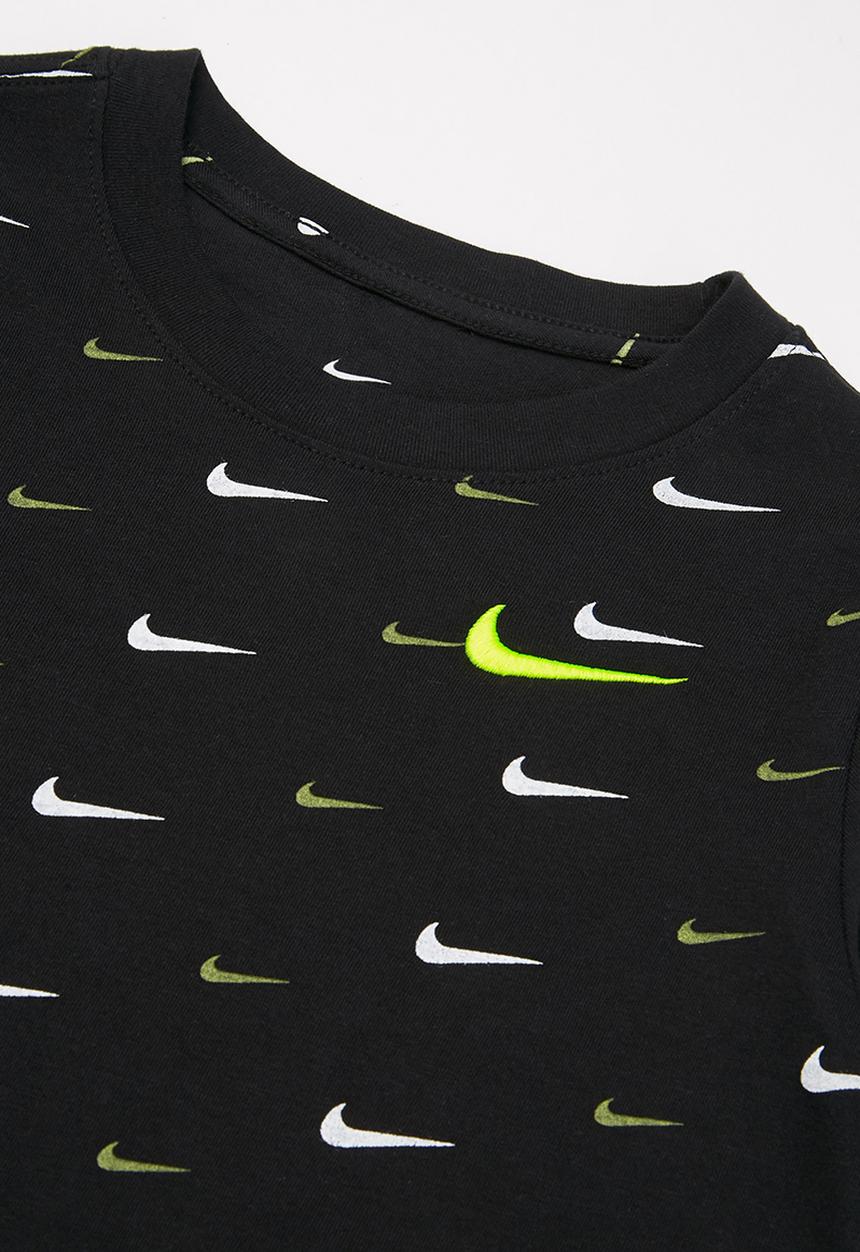 Nike - Nsw tee swoosh aop - black