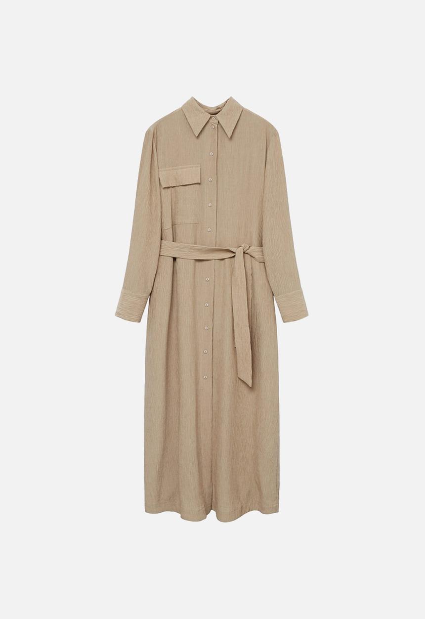 MANGO - Dress nina - light beige