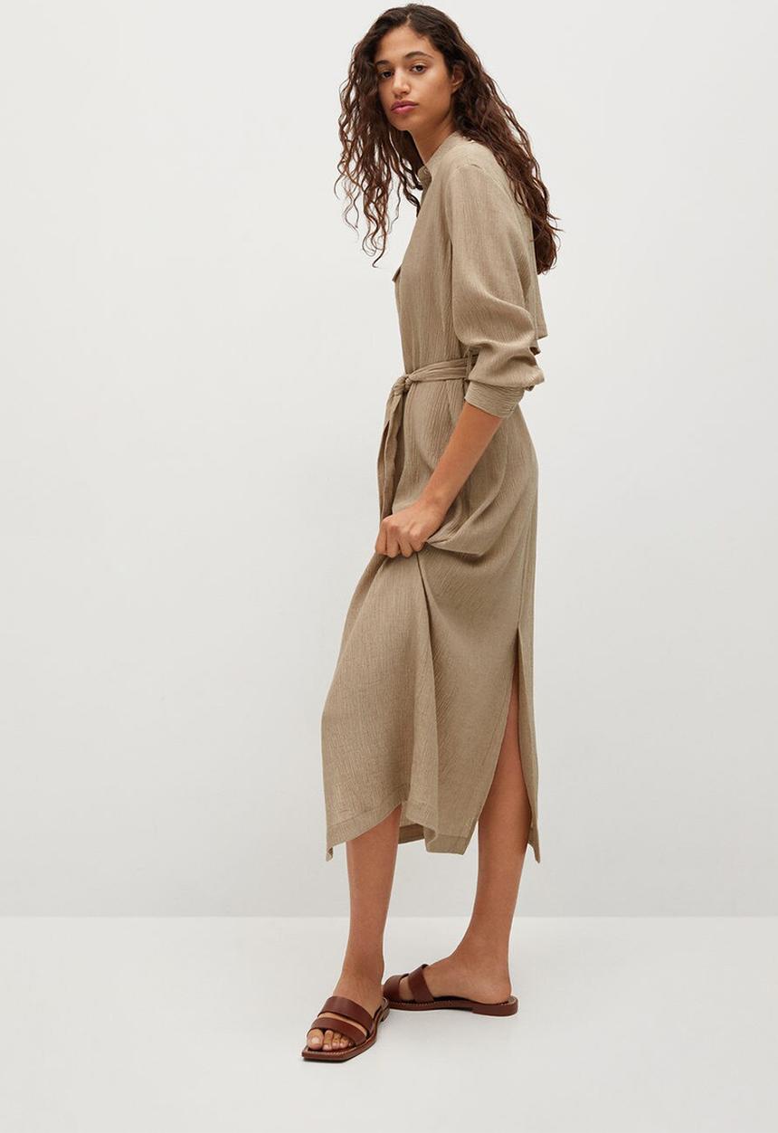 MANGO - Dress nina - light beige