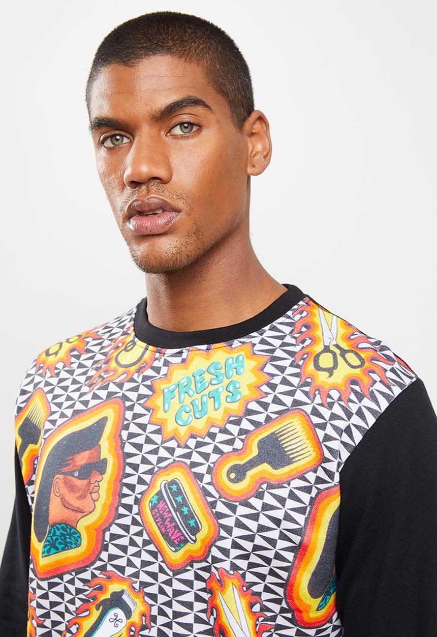 Holmes Bro's - Fresh cuts basic sweat - black