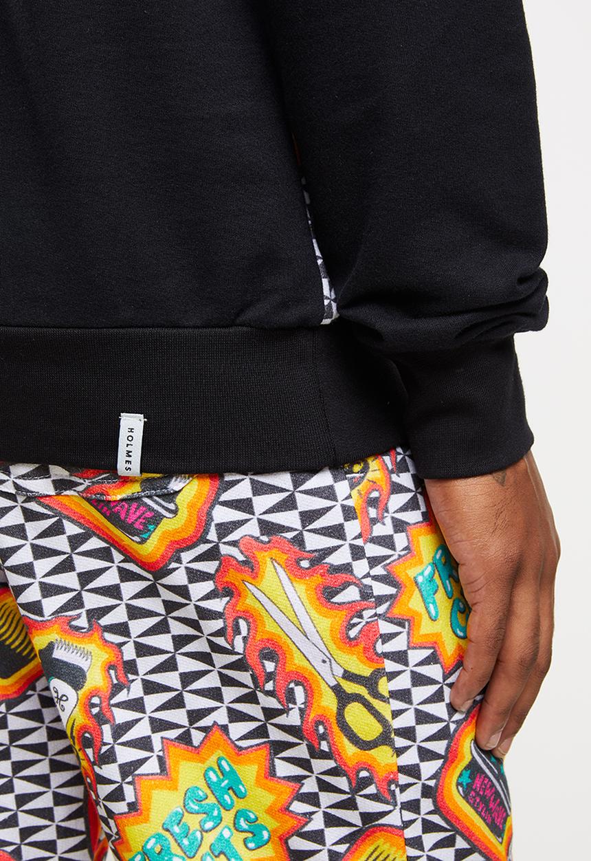 Holmes Bro's - Fresh cuts basic sweat - black