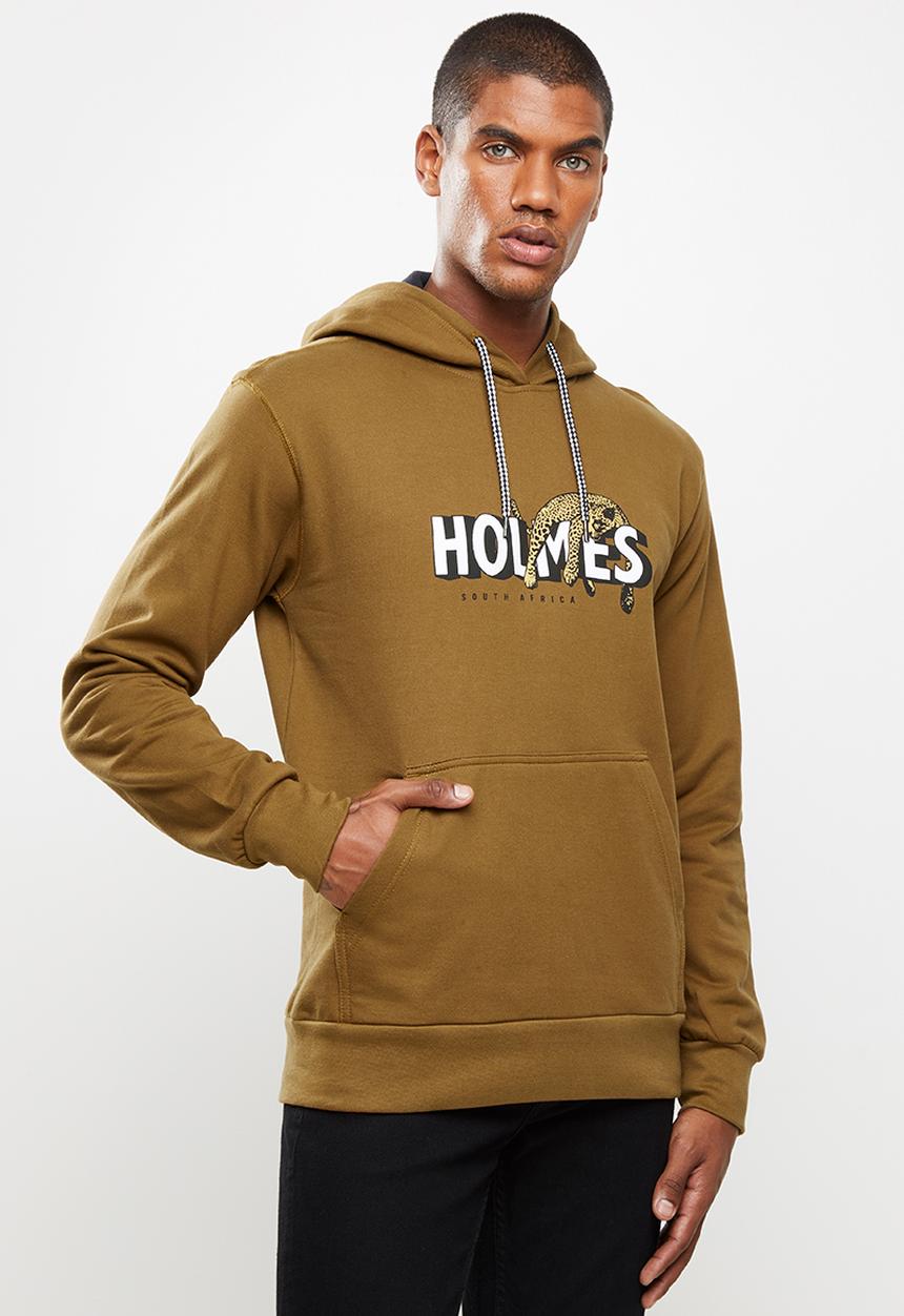 Holmes Bro's - Lazy cat pullover hoody - tobacco