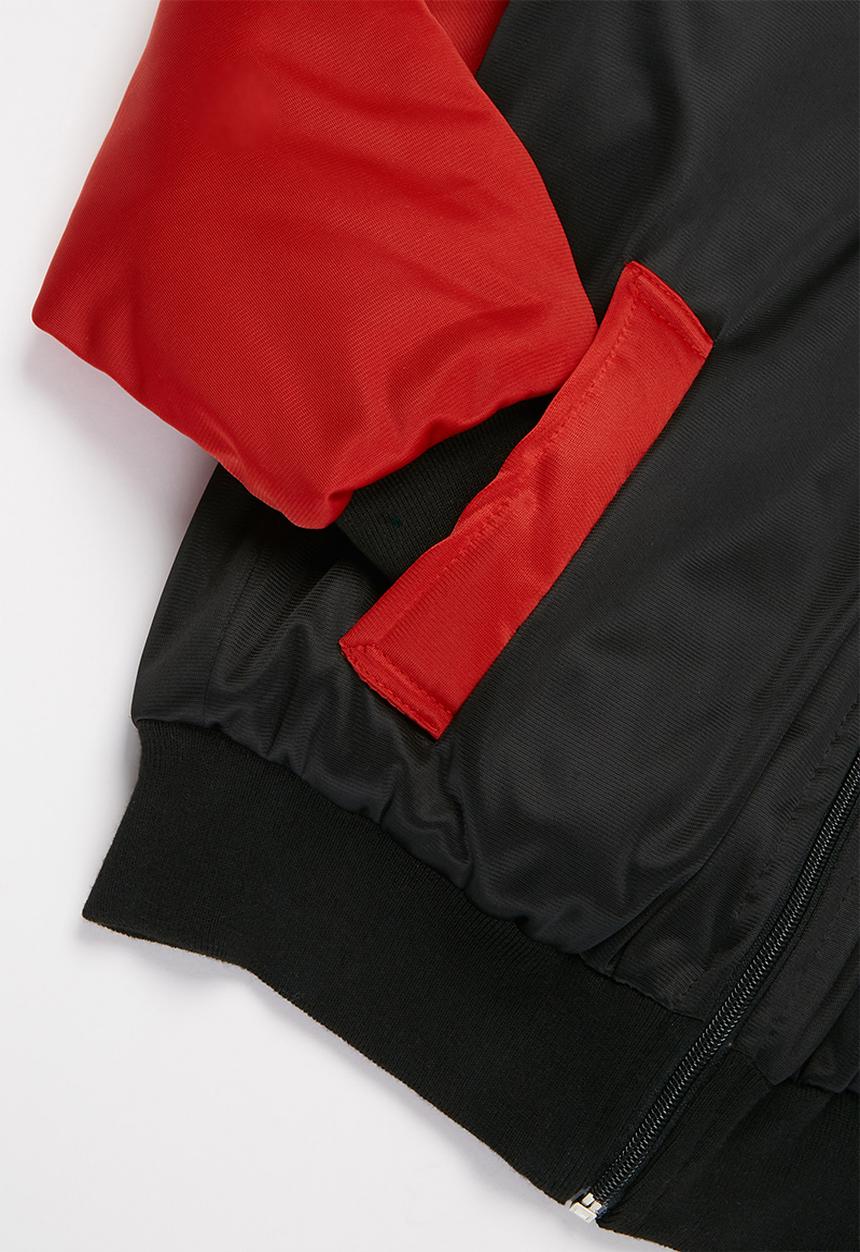 NBA - Bulls icon logo bomber jacket - black & red