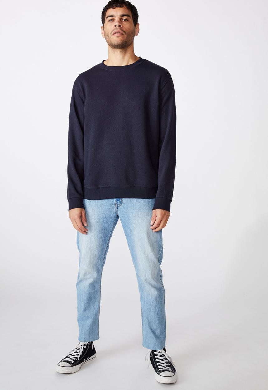 Cotton On - Essential crew fleece - navy