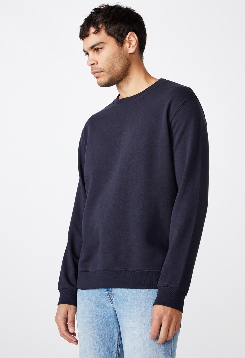 Cotton On - Essential crew fleece - navy