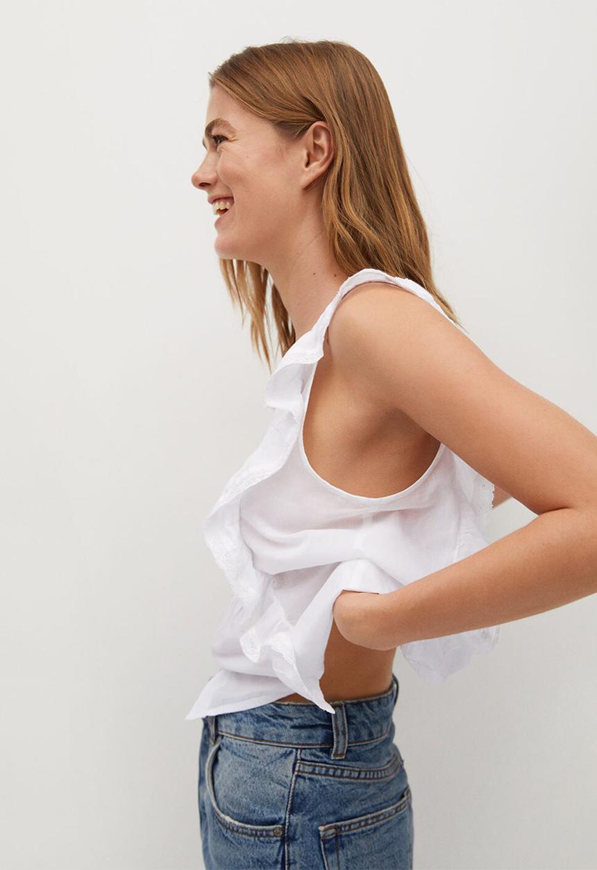 MANGO - Blouse romi - white