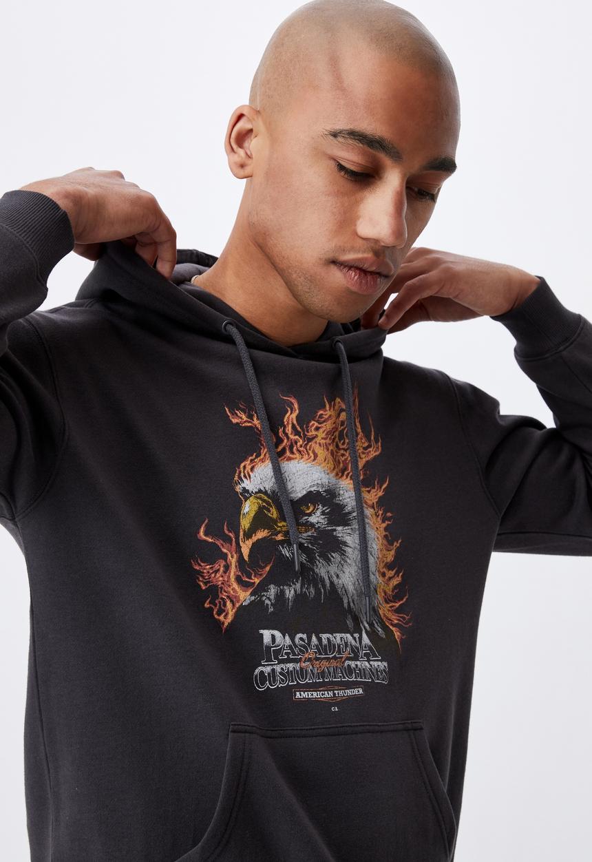 Cotton On - Graphic fleece pullover - grey