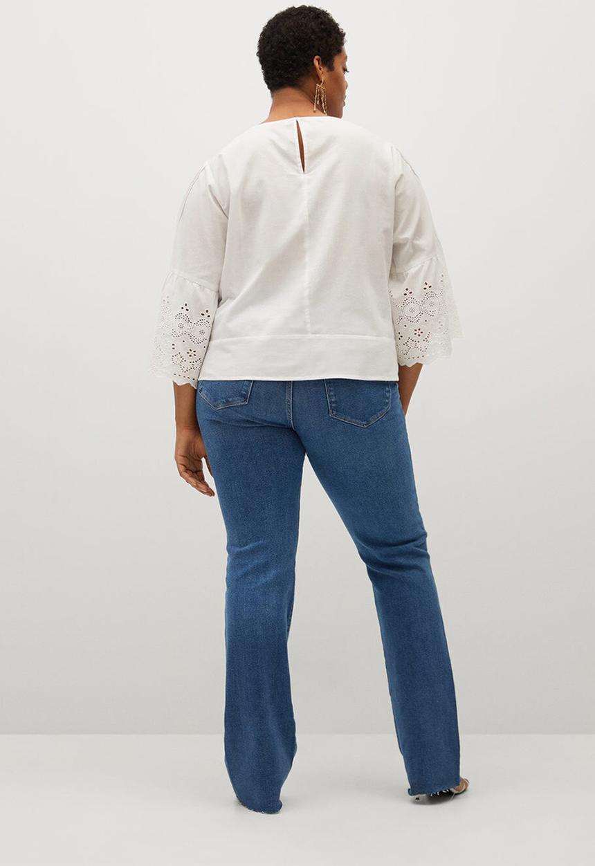 Violeta by Mango - Plus blouse - white