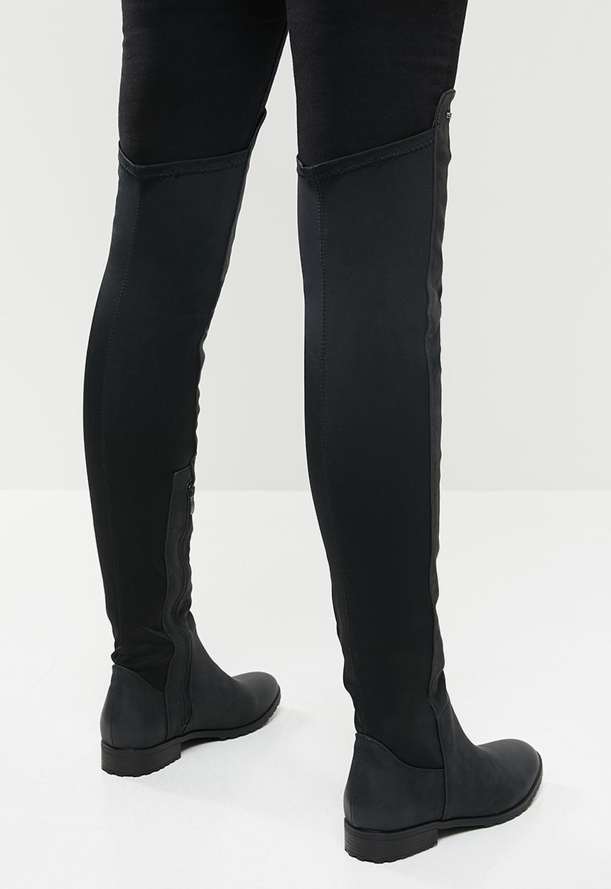 Miss Black - Krabi over the knee boot - black