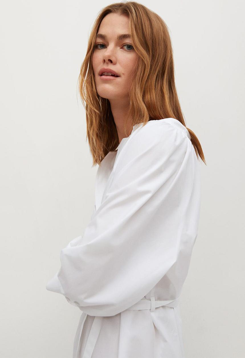 MANGO - Dress prado - white