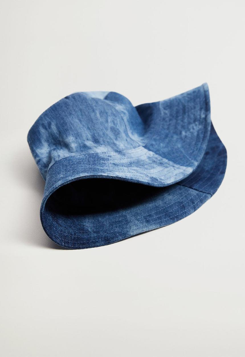 Violeta by Mango - Denim hat - blue