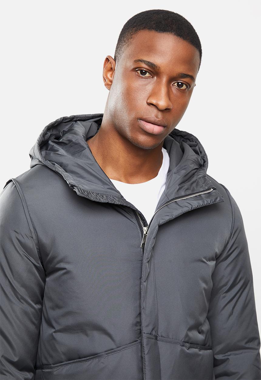 STYLE REPUBLIC - Hooded puffer jacket - dark grey