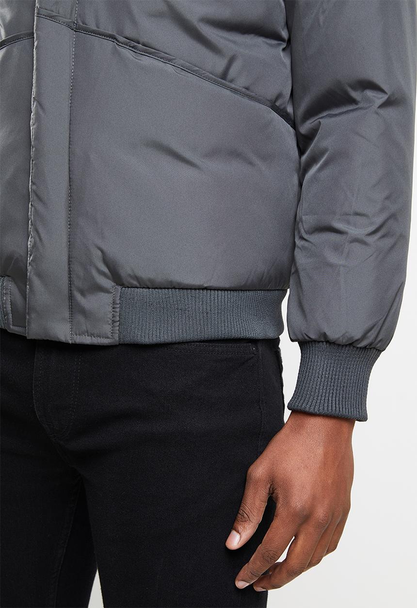 STYLE REPUBLIC - Hooded puffer jacket - dark grey