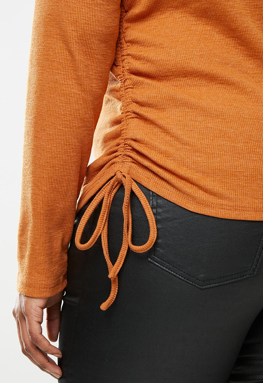 Glamorous - Plus shore knitted top - orange