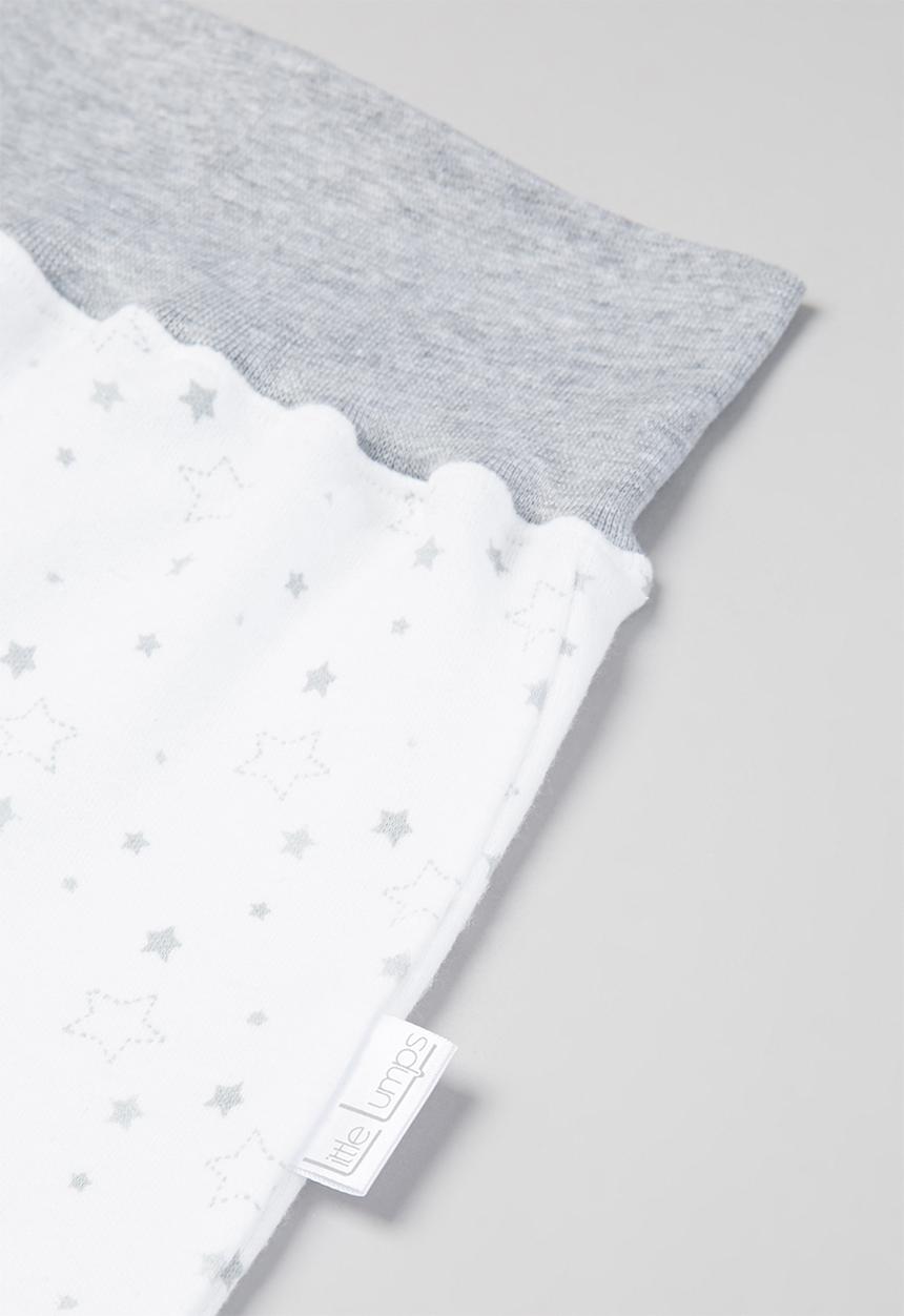 Little Lumps - Ribbed leggings - grey & white 