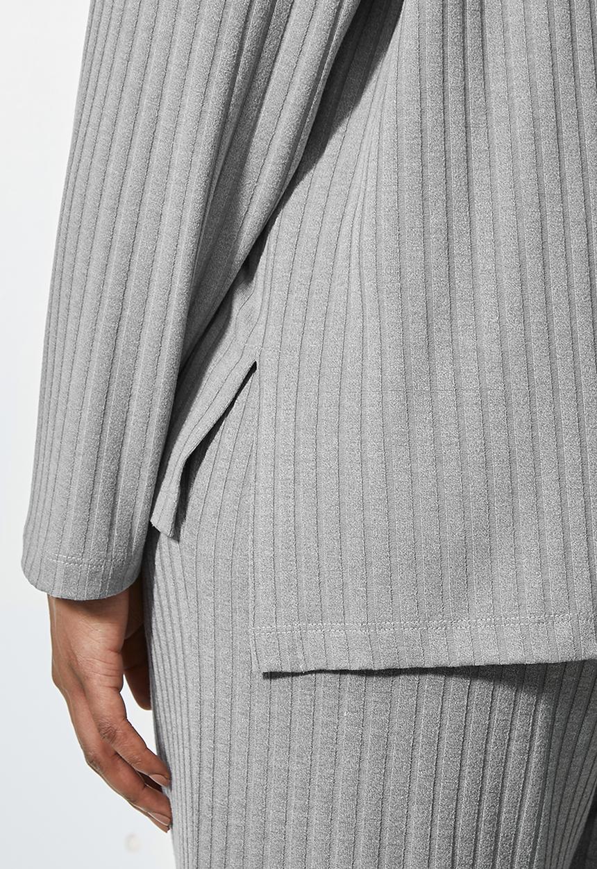 Superbalist - Roll neck soft touch top - grey