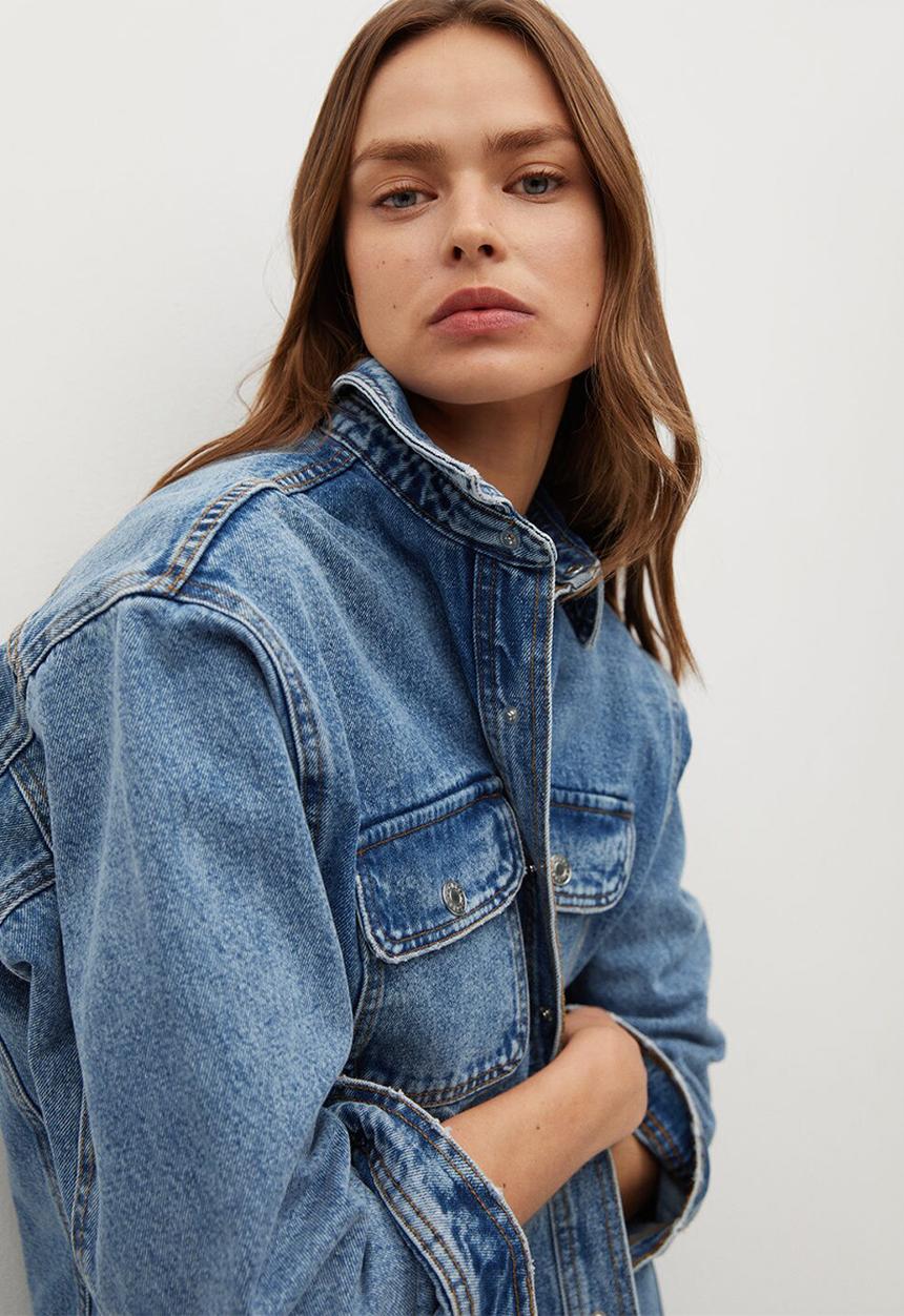 MANGO - Overshirt maia - blue