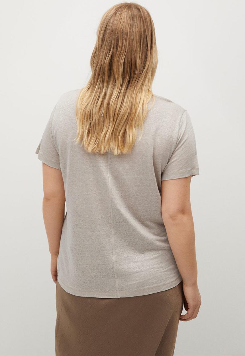 Violeta by Mango - Plus T-shirt silvery - light brown