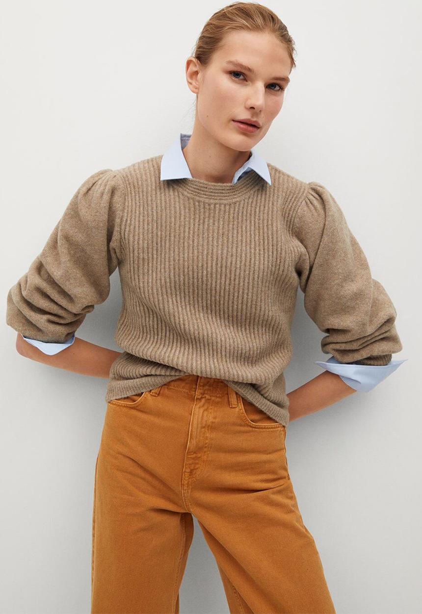 MANGO - Sweater maon - brown