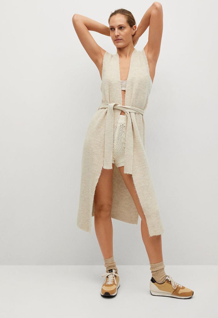 MANGO - Cardigan maddie - light beige