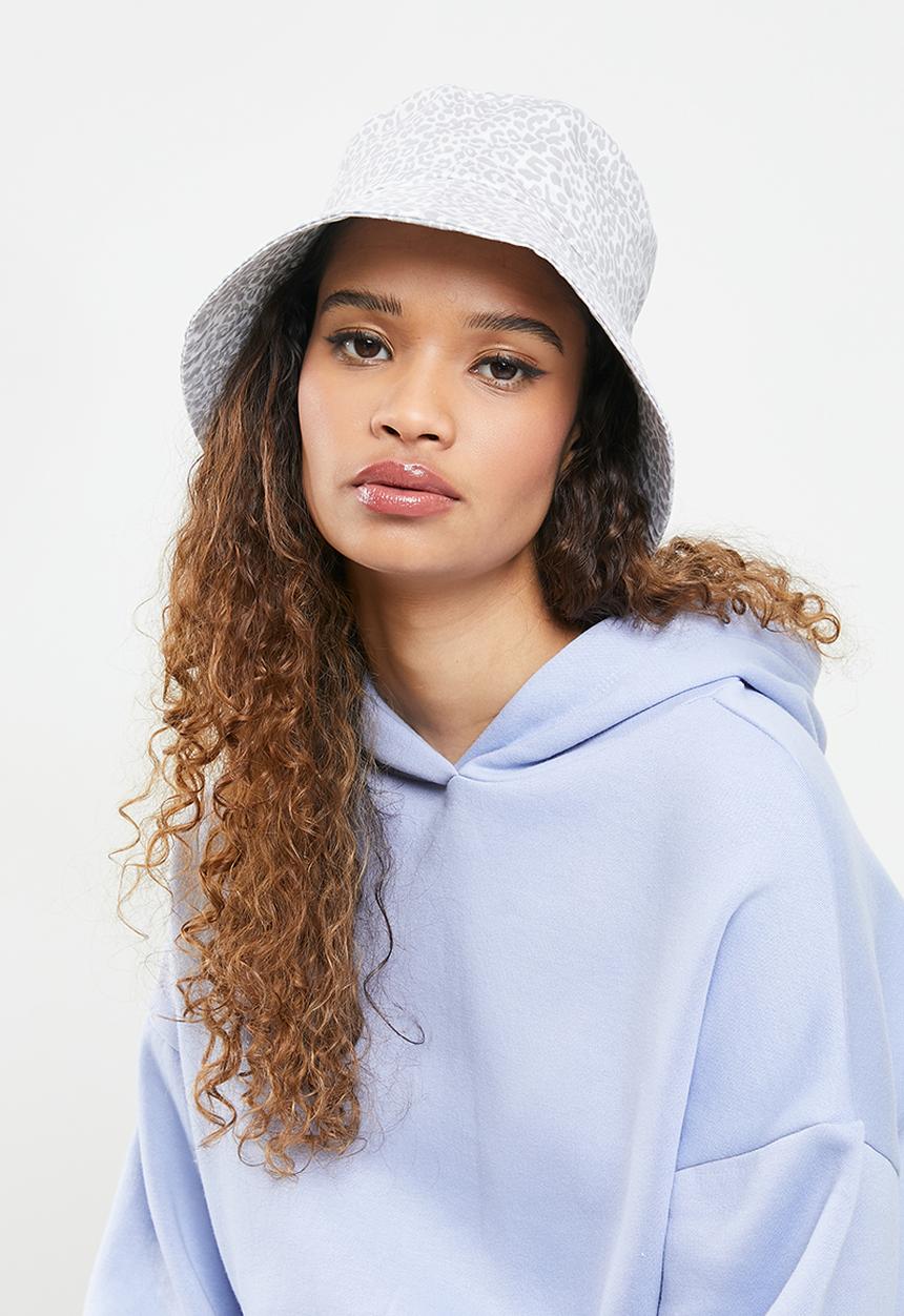 Freya Hats  - Nara bucket hat - white & grey