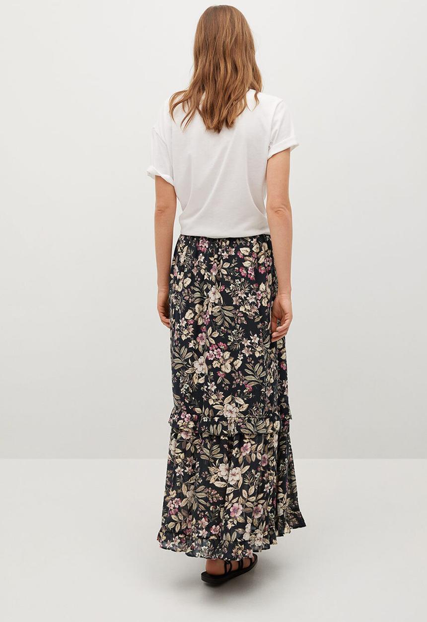 MANGO - Skirt farm - black