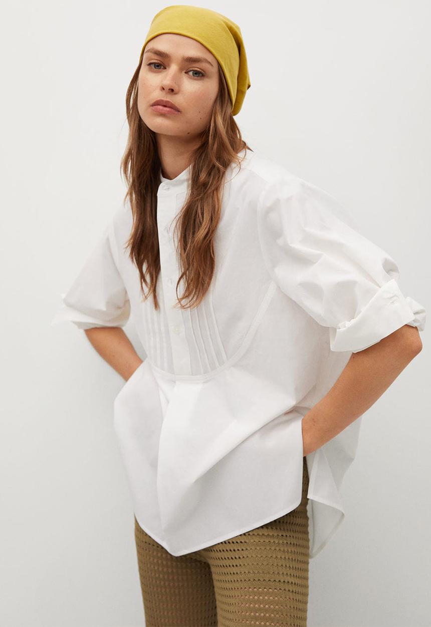 MANGO - Shirt valencia - white
