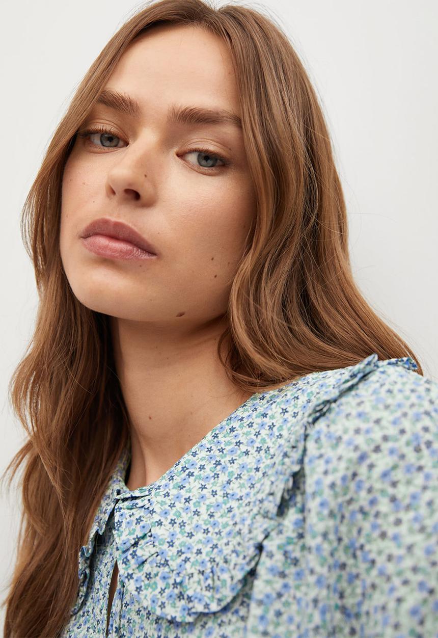 MANGO - Blouse bab - blue