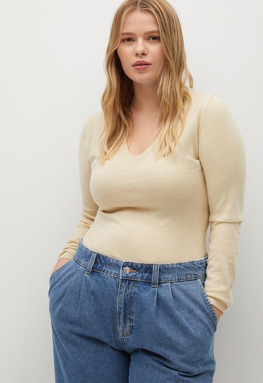Violeta by Mango - Plus jeans mabel - blue