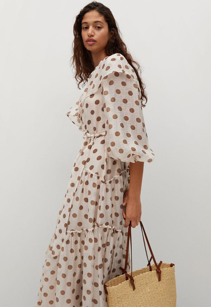 MANGO - Dress tuula - light beige