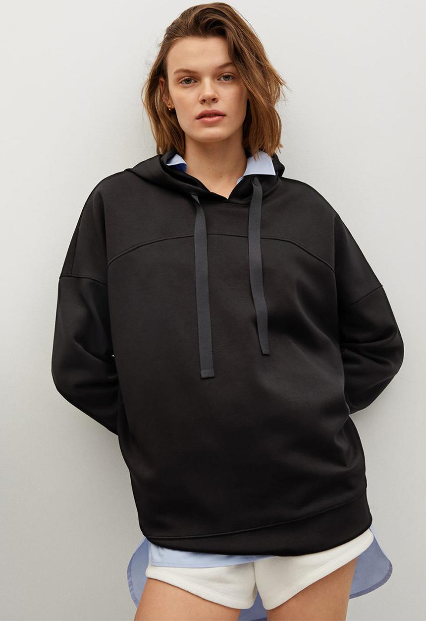 MANGO - Sweatshirt monilong - black