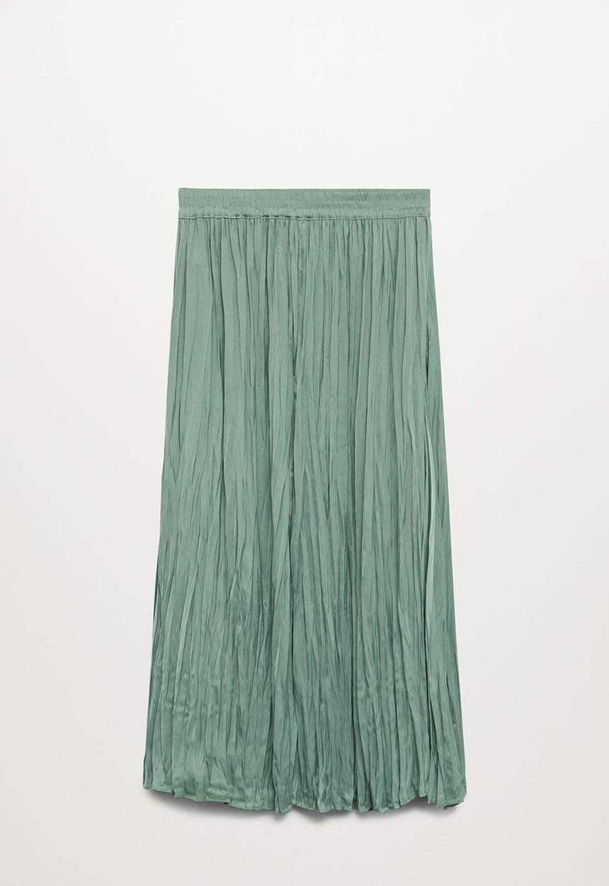 MANGO - Skirt palmer - aqua green