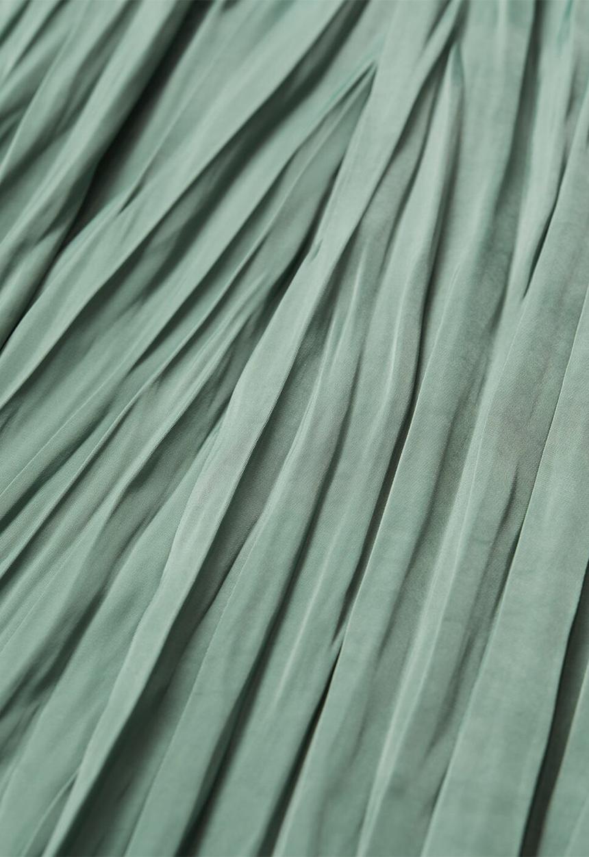 MANGO - Skirt palmer - aqua green