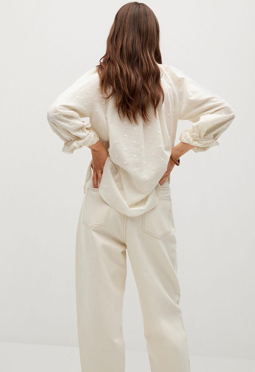 MANGO - Blouse topu - off white