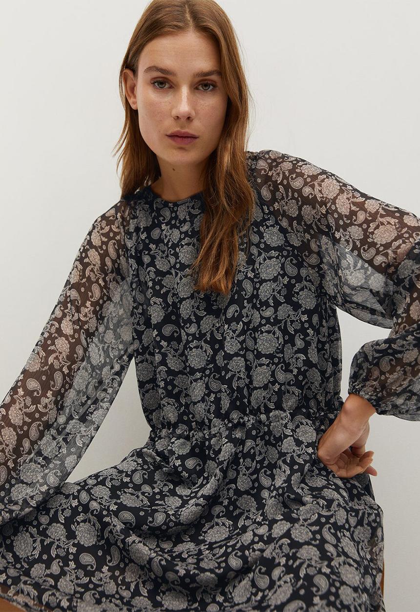 MANGO - Dress maura - black