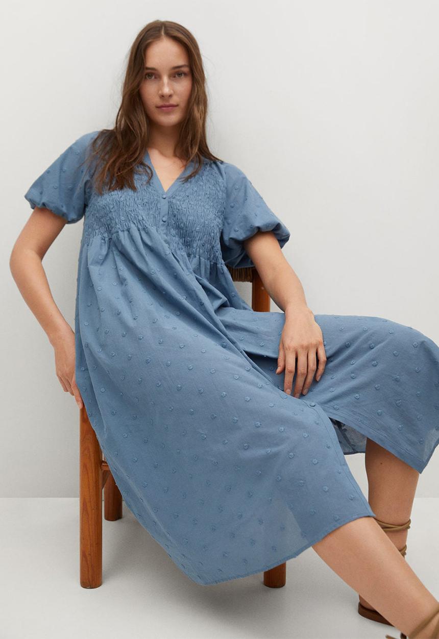 MANGO - Dress topu - blue