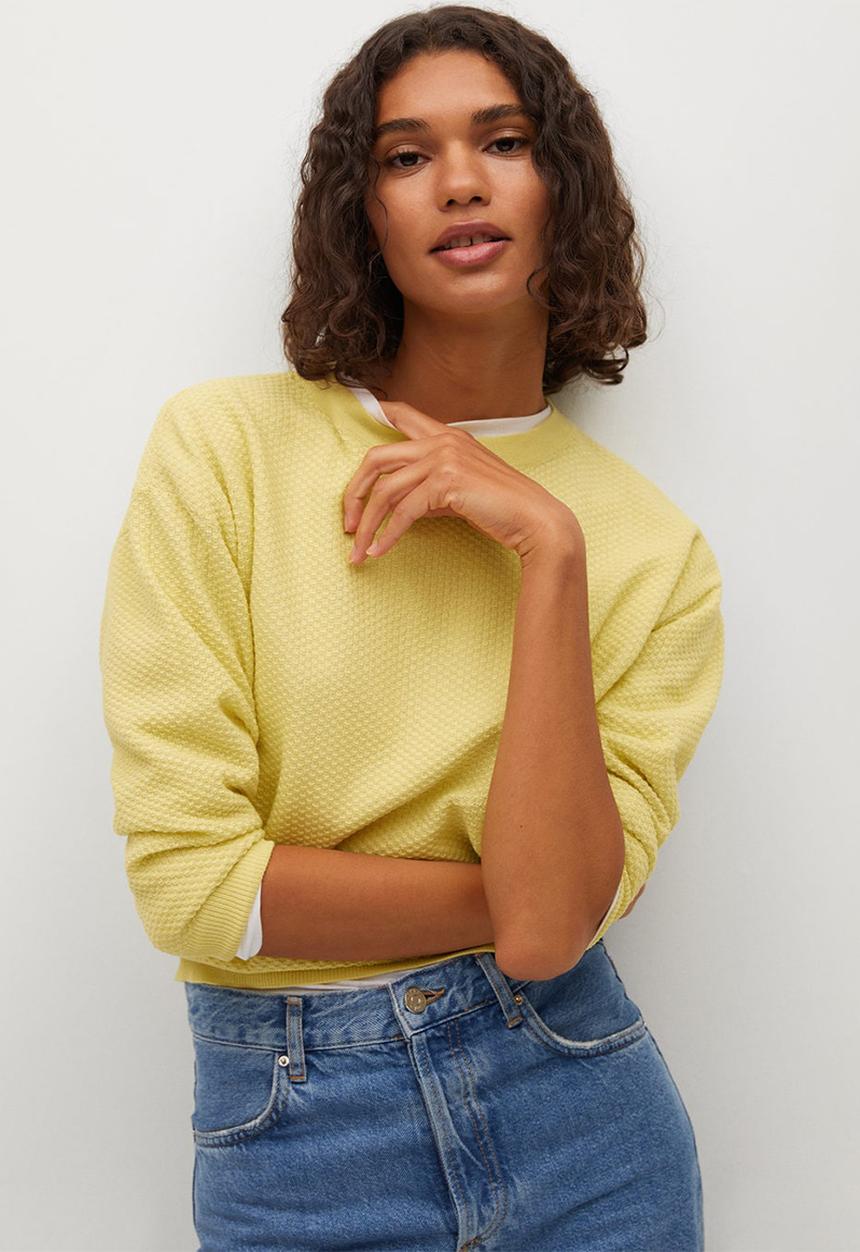 MANGO - Sweater circle - yellow