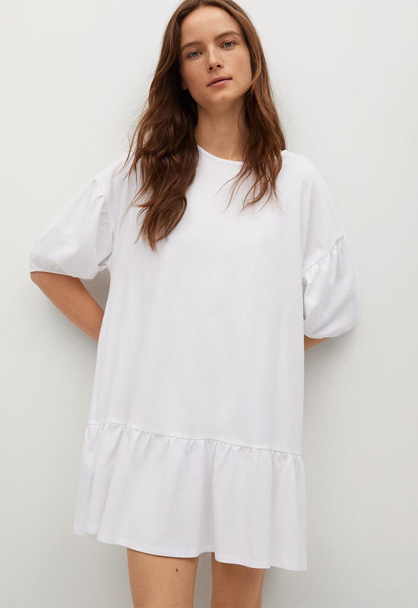 MANGO - Dress dailin - white