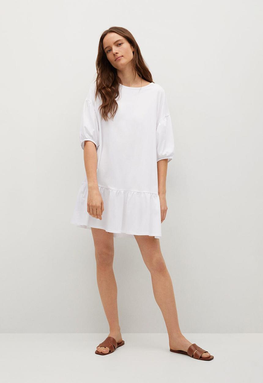 MANGO - Dress dailin - white